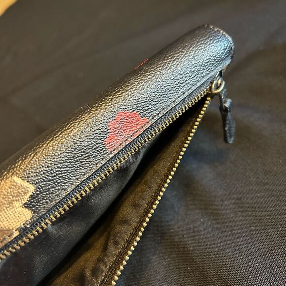 Coach Gorgeous Floral Black Handbag & Wallet Set Used Once Excellent Condition. - Picture 15 of 16